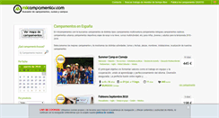 Desktop Screenshot of milcampamentos.com